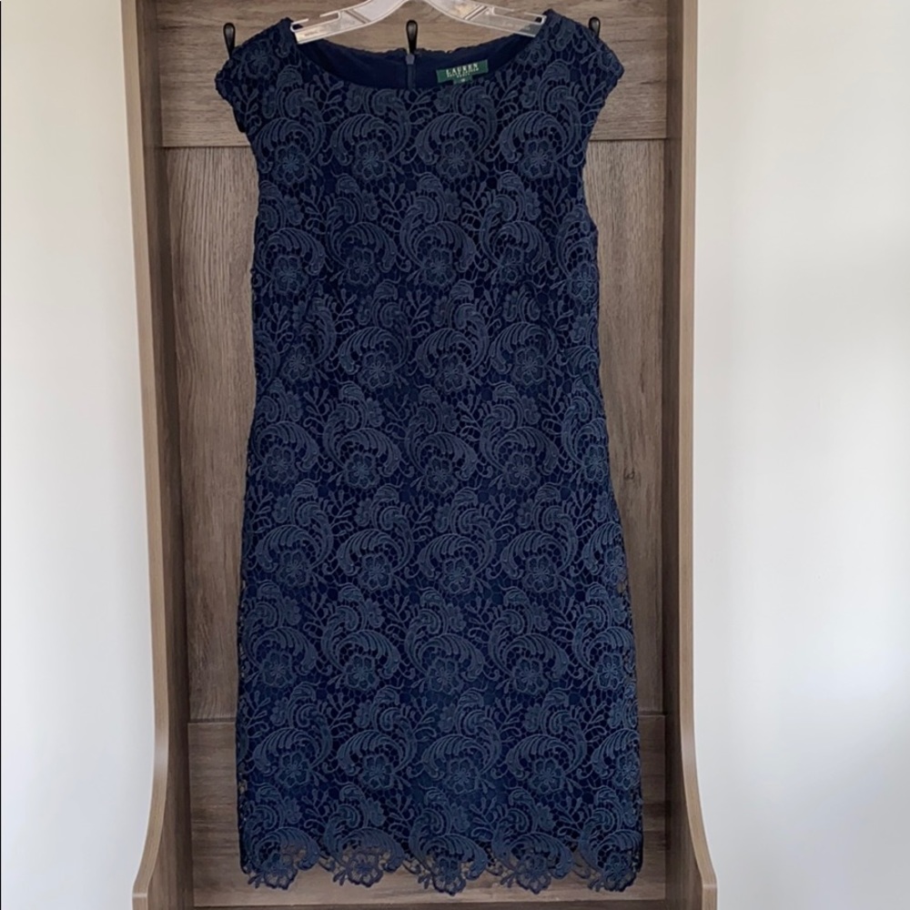 LAUREN Ralph Lauren lace dress.
